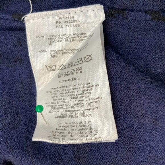 Little Mark Jacobs Girls Navy Blue Leopard Printed Sweater Dress Sz 12 - Picture 15 of 16